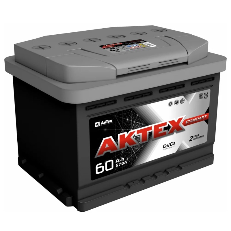Аккумуляторная батарея AKTEX STANDART 50 Ач пр полярность
