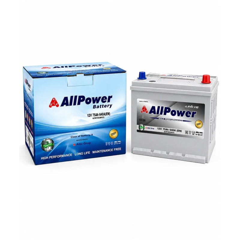 All Power 12V 75 (0) обр 650А Ah Battery (Турция Premium), шт