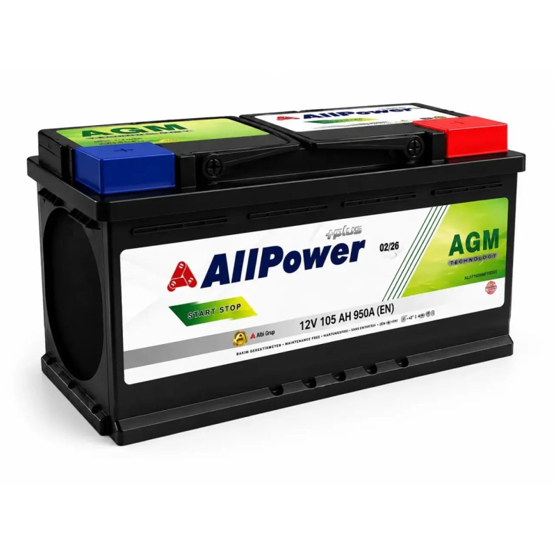 All Power 12V 70 (0) обр 760А Ah Battery AGM (Турция Premium), шт