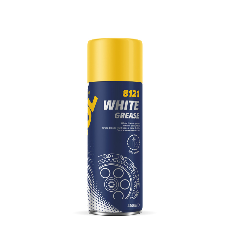 Mannol 8121 White Grease Белая литиевая смазка 450мл