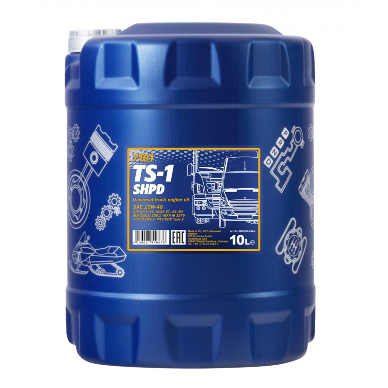 MANNOL TS -1 SAE 15W/40 SHPD 10л.