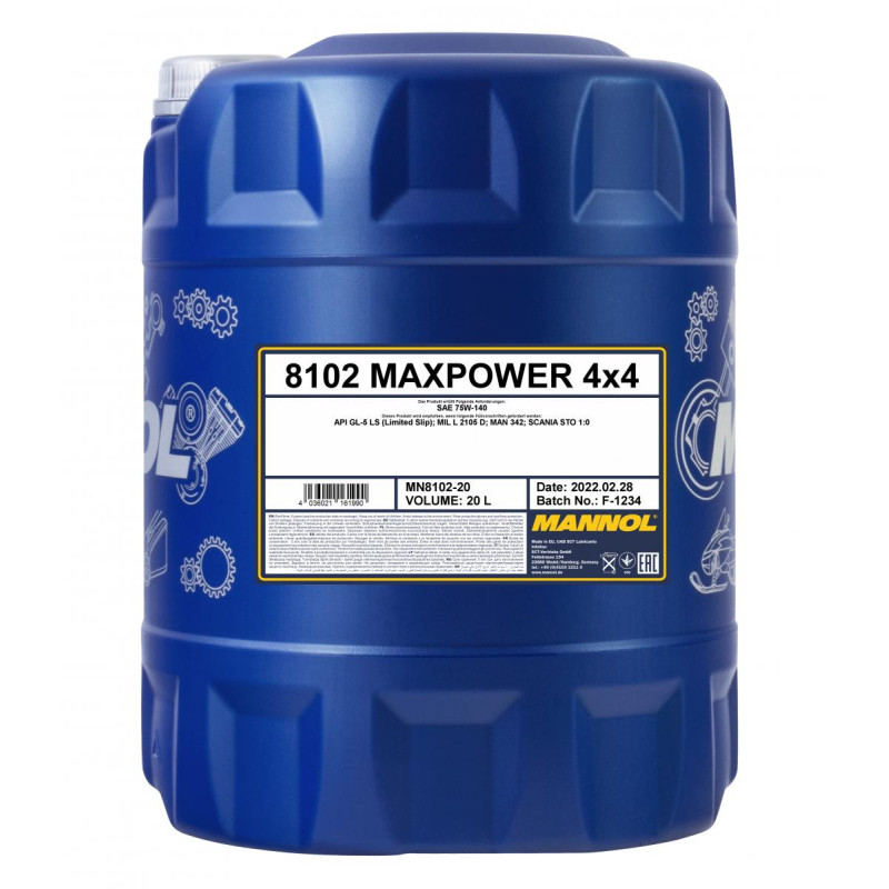 MANNOL GL-5 75W140  MAXPOWER 20л.