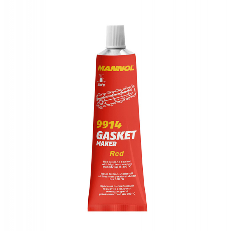 Mannol 9914 Красный силикон. герметик (-50С- +300С) Silicon-Gasket Red 85гр (12шт), шт