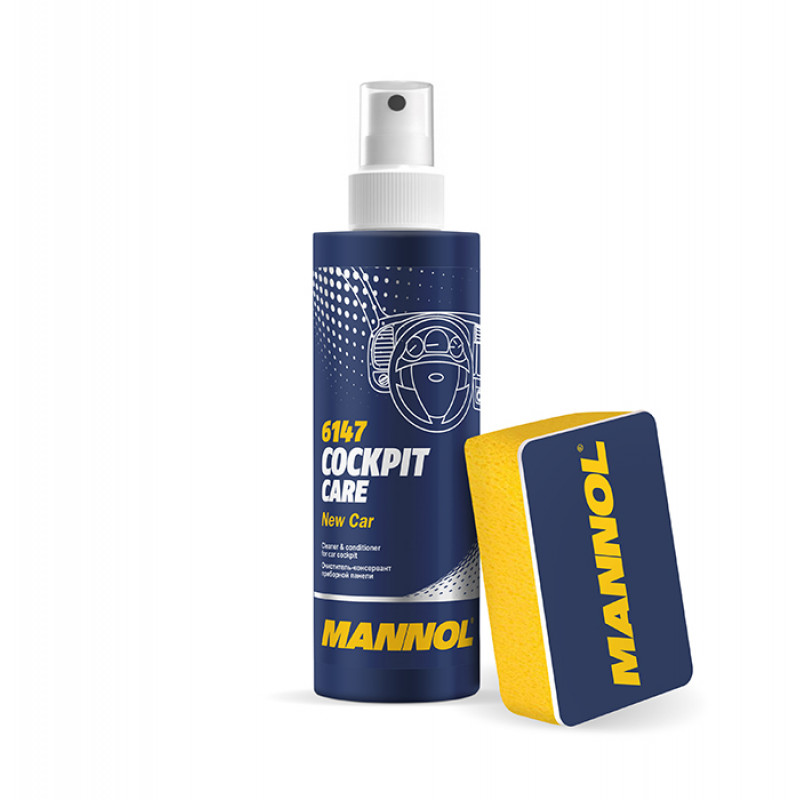 Mannol 6147 Очистит. - консервант приб. панели с губкой New Car