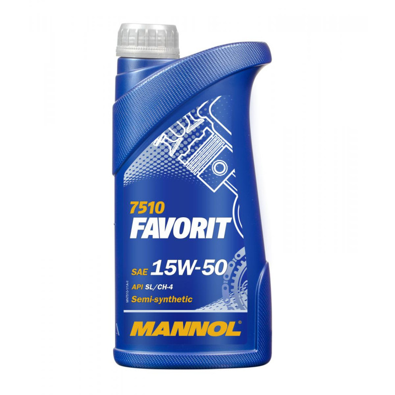 7510 MANNOL FAVORIT SAE 15W50   1л. (20шт)