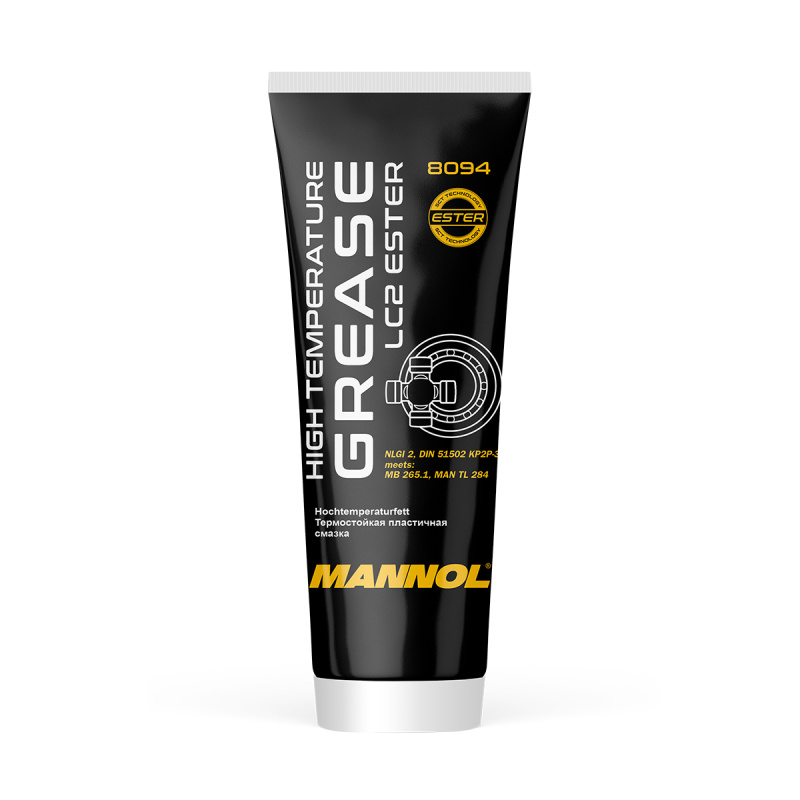 8029/8094 MANNOL LC-2 HIGH TEMPERATURE GREASE 230 гр. Термостойкая пластичная смазка (синяя)