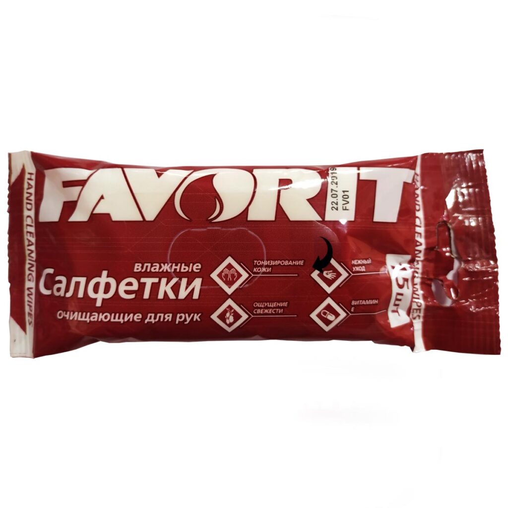 Салфетки очищающие Favorit